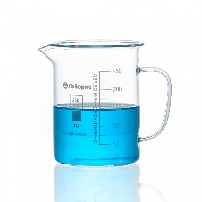 Стакан мерный с ручкой, стекло, 250 мл