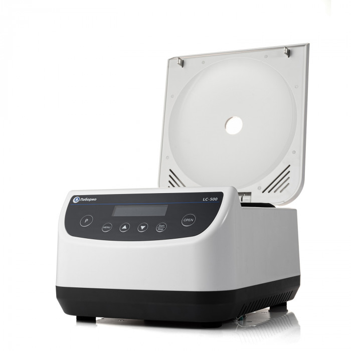 Центрифуга для пробирок 15 мл х 8 шт (2/5/10 мл х 8 шт), 500-4000 об/мин, ускорение 2075 xg, мощность 60 W, цифровое управление, Лаборио LC500-8