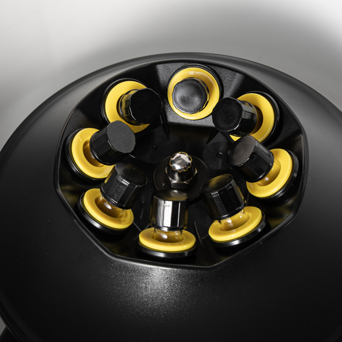 Центрифуга для пробирок 15 мл х 8 шт (2/5/10 мл х 8 шт), 500-4000 об/мин, ускорение 2075 xg, мощность 60 W, цифровое управление, Лаборио LC500-8