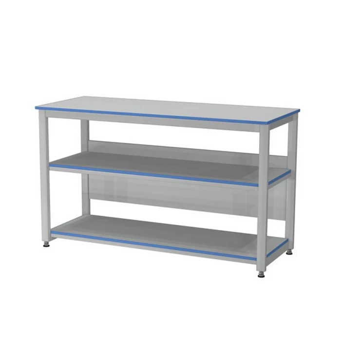 Стол лабораторный с открытыми полками ПР.ЛСВ.2П.150.60.90 HPL16