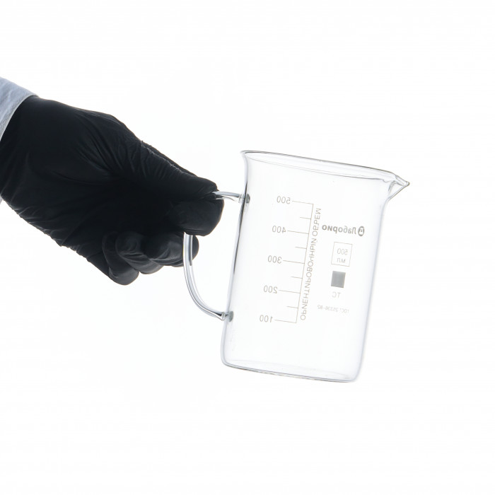 Стакан мерный с ручкой, стекло, 500 мл