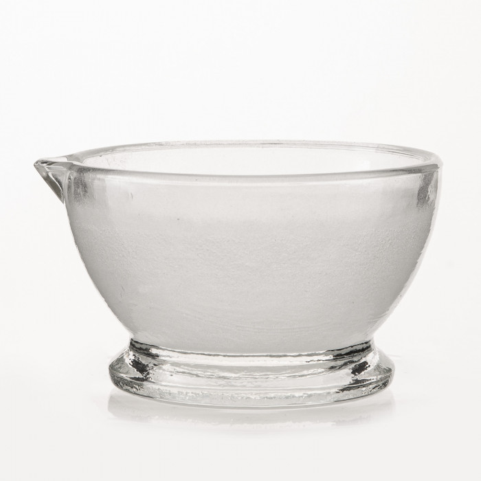 Ступка стеклянная с пестиком, диаметр 90 мм