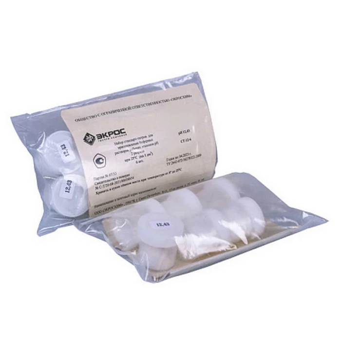 Стандарт-титр (СТ) pH-метрии 2 разряда, pH 12,43, уп. 6 шт., ГОСТ 8.135-2004, ТУ 2642-072-56278322-2009