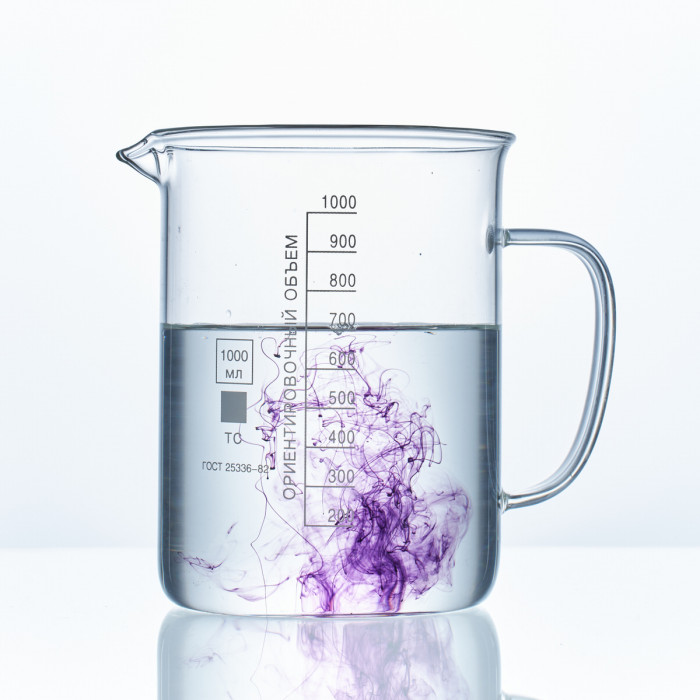 Стакан мерный с ручкой, стекло, 1000 мл
