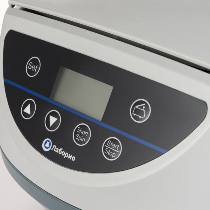 Центрифуга для пробирок 15 мл х 6 шт, 500-5000 об/мин, ускорение 3074 xg, мощность 40 W, цифровое управление, Лаборио LC-6S