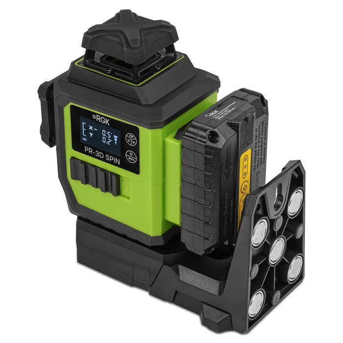 Лазерный уровень RGK PR-3D SPIN с опцией поворота вертикального луча