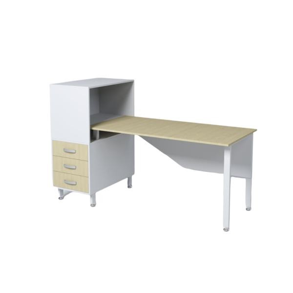 Офисный стол МО-С3-Т4 размеры 1750х770х1110 мм