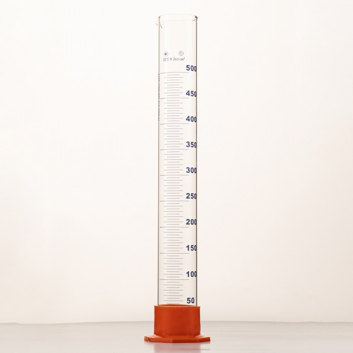 Цилиндр 500 мл (мерный: исполнение 3 - на полиэтиленовом основании), Цилиндр 3-500-2