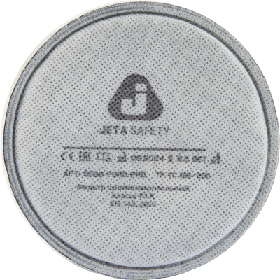 5536-P3RD-PRO Фильтр противоаэрозольный Jeta Safety c технологией AirOne (фильтр HEPA), с УГОЛЬНЫМ слоем класса P3R D (упаковка 2шт)