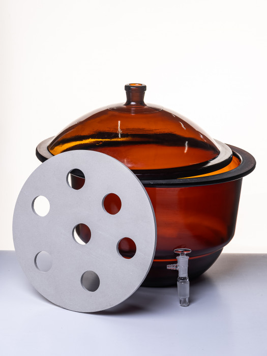 Эксикатор вакуумный с краном 1-350 мм, темное стекло