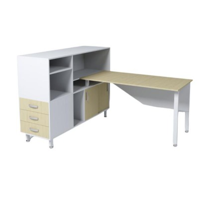 Офисный стол МО-С3-Т5 размеры 1800х1530х1110 мм