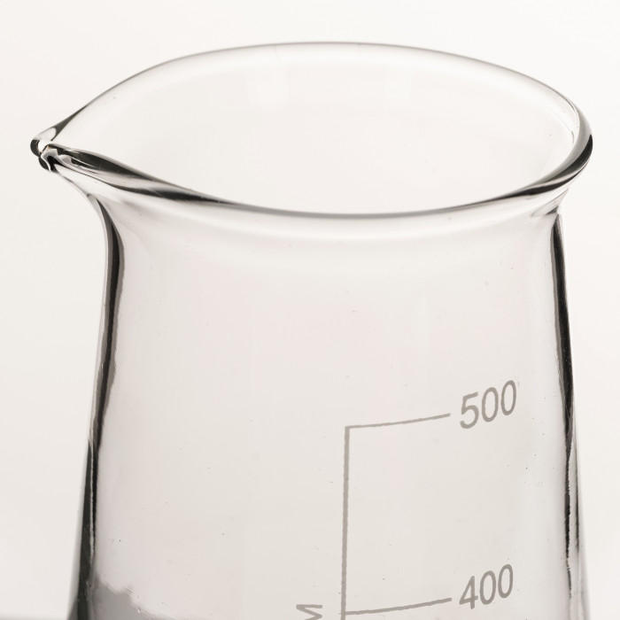 Стакан конический 500 мл (с делениями и носиком, термостойкий)