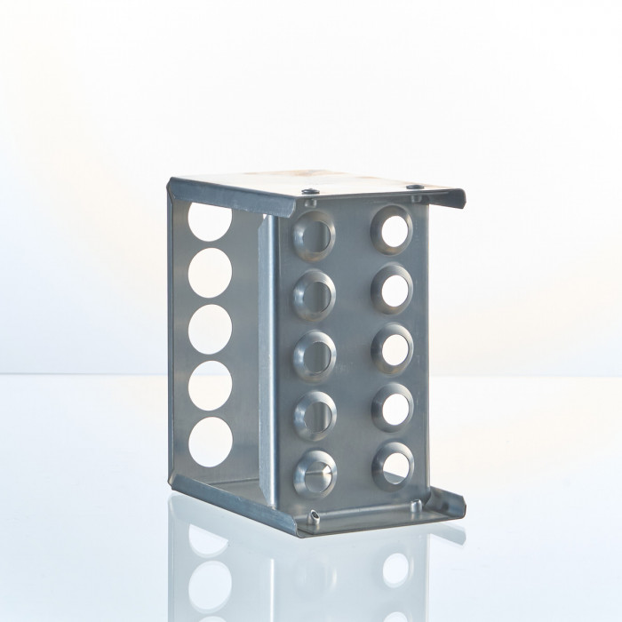 Штатив металлический для пробирок до 43 мм, 10 гнезд, Ш-10/43, M. Med