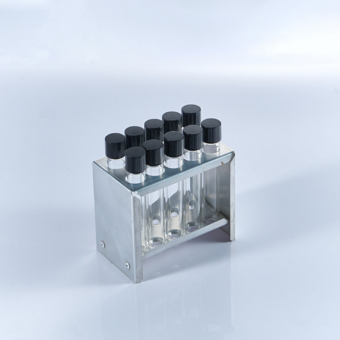 Штатив металлический для пробирок до 43 мм, 10 гнезд, Ш-10/43, M. Med