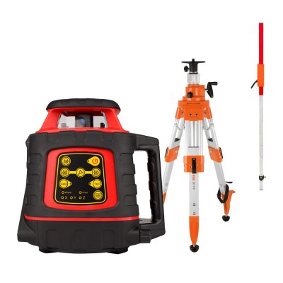 Комплект: ротационный нивелир AMO ROTOR 300 + штатив рейка