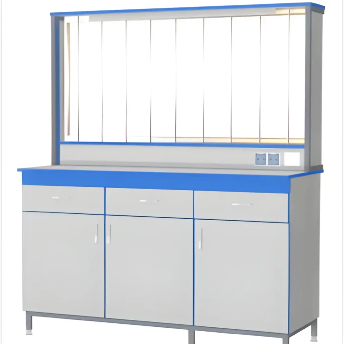 Стол для титрования с дверцами и выдвижными ящиками СТ.СТК.150.60.175 КГ