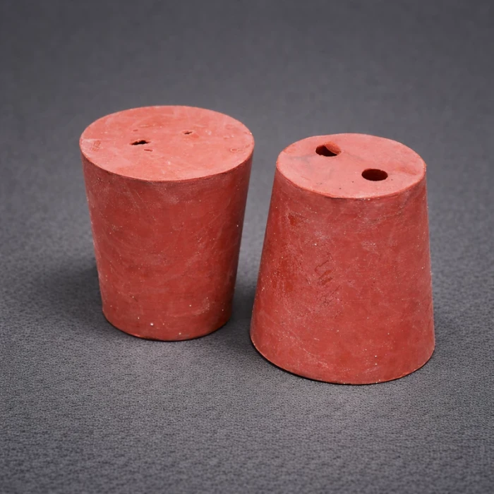 Пробка резиновая конусная 60/43 мм, с 2-мя отверстиями, h-60мм, Кartell