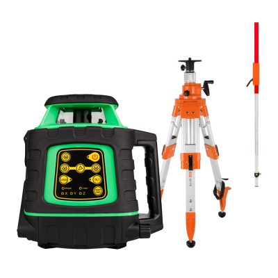 Комплект: ротационный нивелир AMO ROTOR 300G + штатив рейка