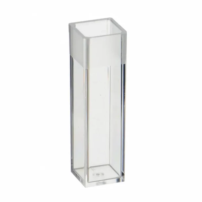 Кювета для анализаторов (спектрофотометров),полумикро,п/с,10*4*45 мм, 0,5-2 мл, уп.100 шт, Aptaca