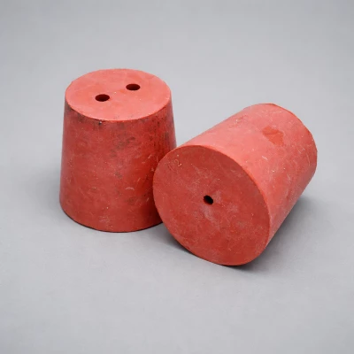 Пробка резиновая конусная 48/37 мм, с 2-мя отверстиями, h-50мм, Кartell