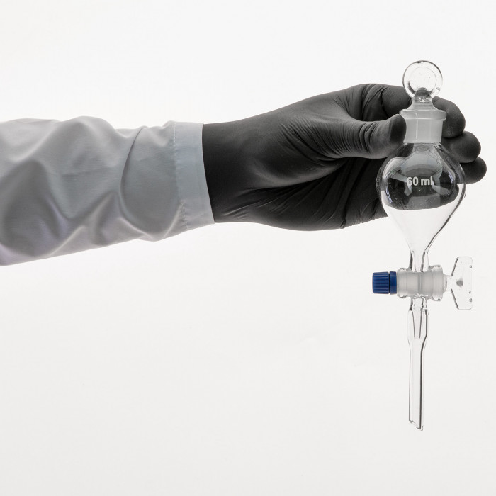 Воронка капельная шарообразная 60 мл, 9×140 диаметр х длина стержня