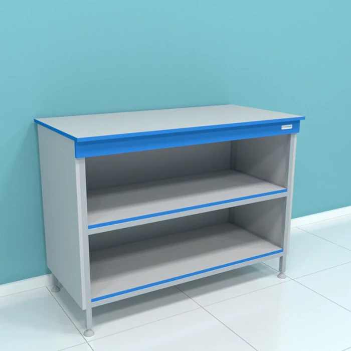 Стол лабораторный с усиленными полками серии "Стандарт" СТ.СЛК.у.120.60.90 МК