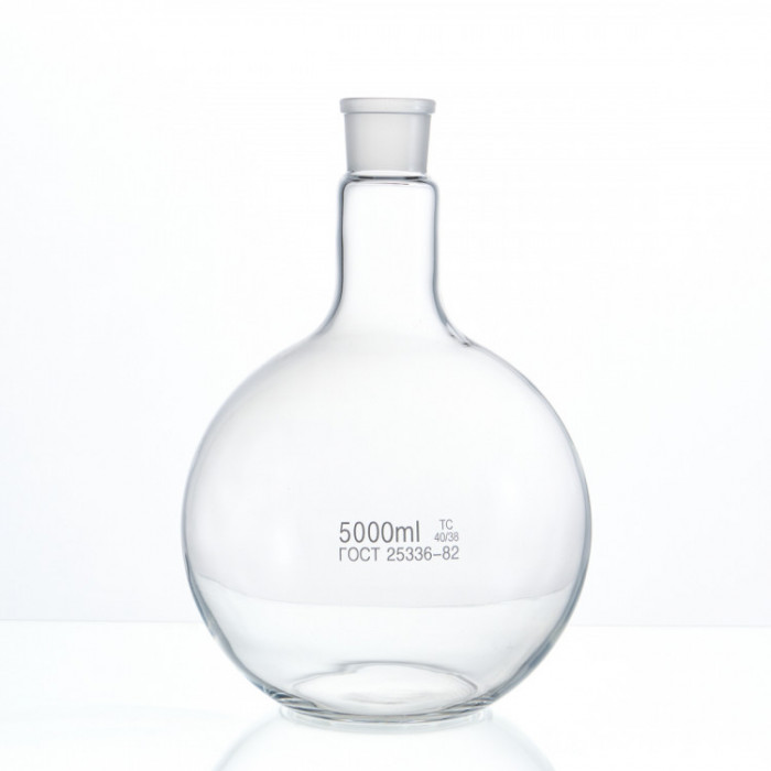 Колба плоскодонная 5000 мл, П-1-5000-45/40 ТС