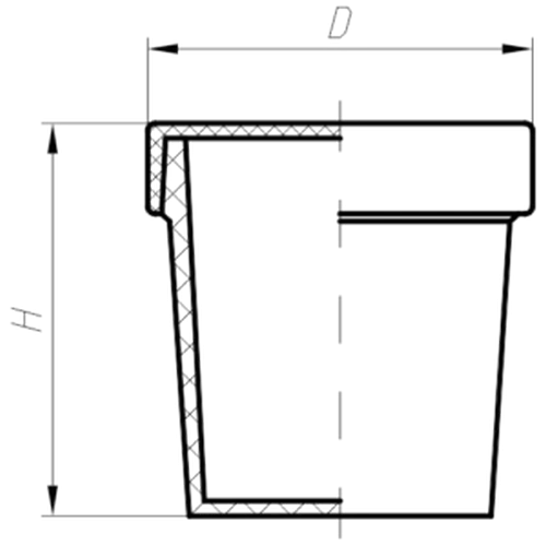 Бюкс из фторопласта 50 мл (100 шт)