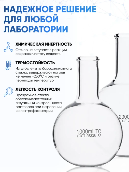 Колба круглодонная 25 мл, К-2-25-22 ТС