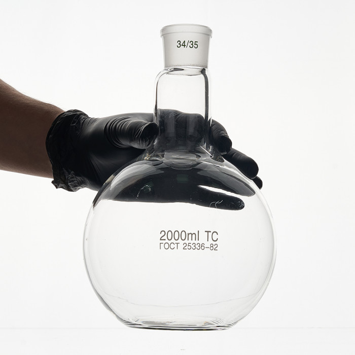 Колба плоскодонная 2000 мл, П-1-2000-34/35 ТС