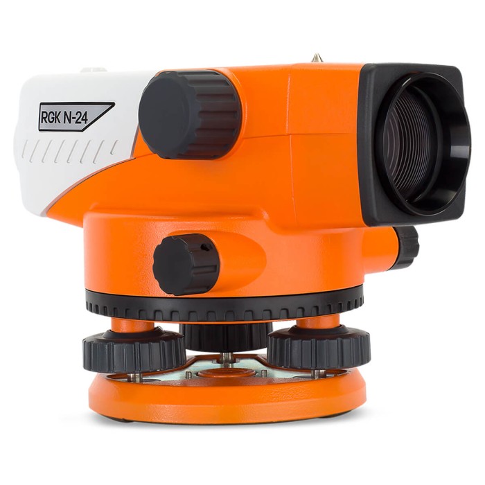 Комплект оптический нивелир RGK N-24 с поверкой + штатив S6-N + рейка AMO S3
