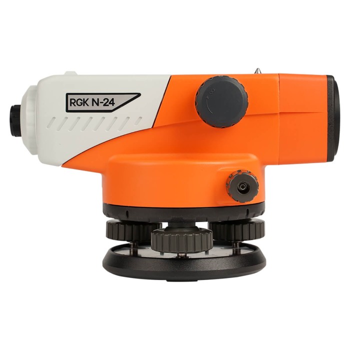 Комплект оптический нивелир RGK N-24 с поверкой + штатив S6-N + рейка AMO S3