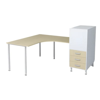 Офисный стол МО-С8-Т4 размеры 1530х1860х1110 мм