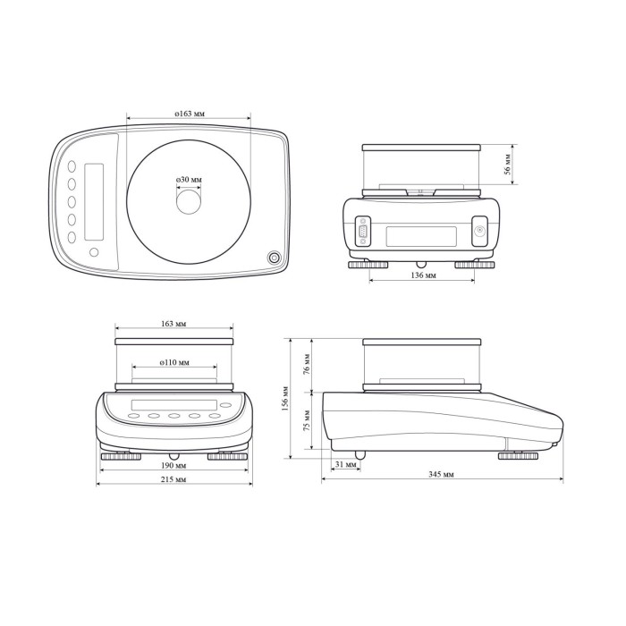 Лабораторные весы DA-333C (330 г / 0,001 г) BEL ENGINEERING