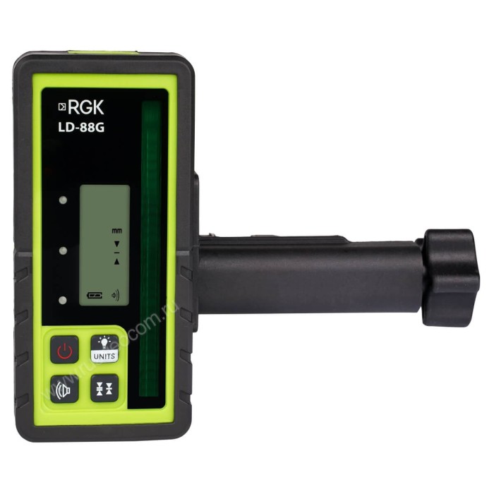 Комплект: ротационный нивелир RGK SP-100G с калибровкой + элевационный штатив RGK SH-170 + рейка RGK LR-2 + дальномер RGK DL100G