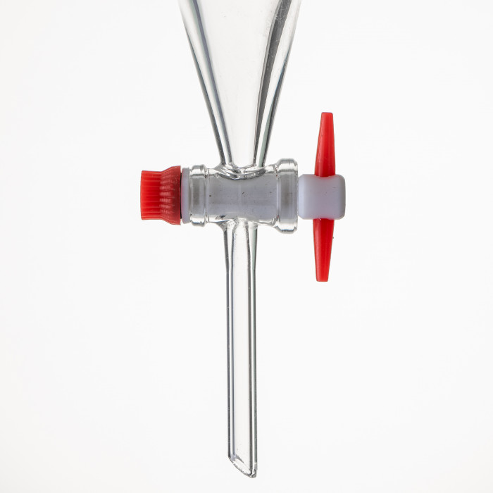 Воронка делительная грушевидная ВД-3-125 ТС, PTFE кран, без делений