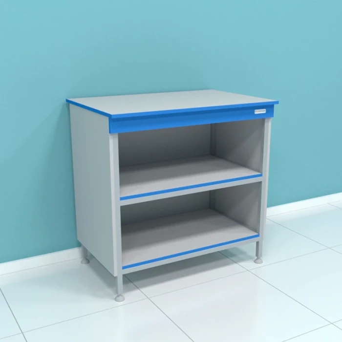 Стол лабораторный с усиленными полками серии "Стандарт" СТ.СЛК.у.90.60.90 HPL16