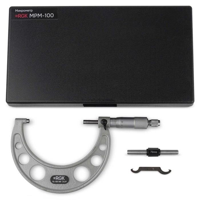 Микрометр RGK MPM-100 с калибровкой