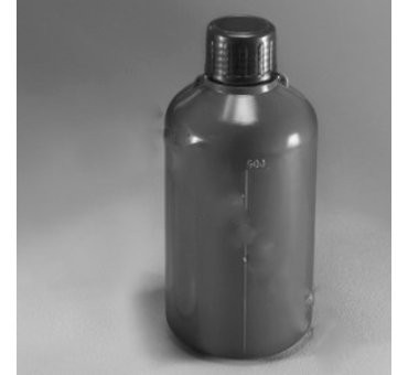 Бутылка градуированная 250 мл, с узким горлом, с крышкой, п/эт, LAMAPLAST