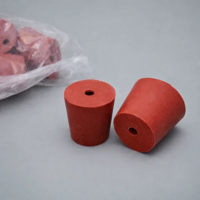 Пробка резиновая конусная 42/32 мм, с 1-м отверстием, h-41мм, Кartell