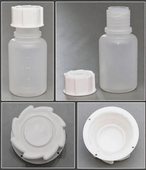 Банка широкогорлая для реактивов 100 мл, с делениями, п/п, Kartell