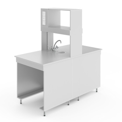 Химический островной стол со столешницей из ЛДСП НВ-800 ОЛХ