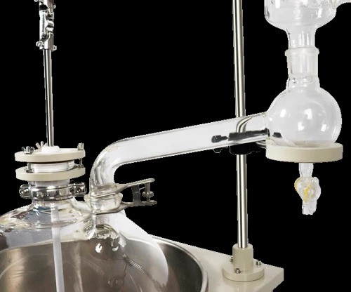 Однослойный стеклянный реактор DF-50L, с ванной