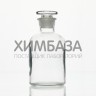 Склянка для реактивов ССУ-125 из светлого стекла с узкой горловиной и притертой пробкой 125 мл