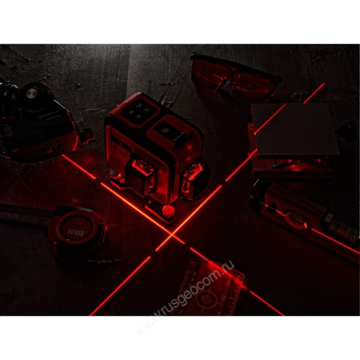 Комплект: лазерный уровень RGK PR-38R с калибровкой + штанга-упор RGK CG-2