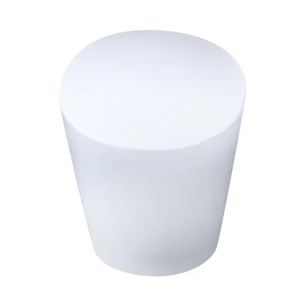 Пробка силиконовая №14 конусная белая без канала