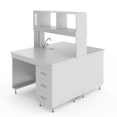 Химический островной стол со столешницей из ЛДСП НВ-1200 ОЛХ