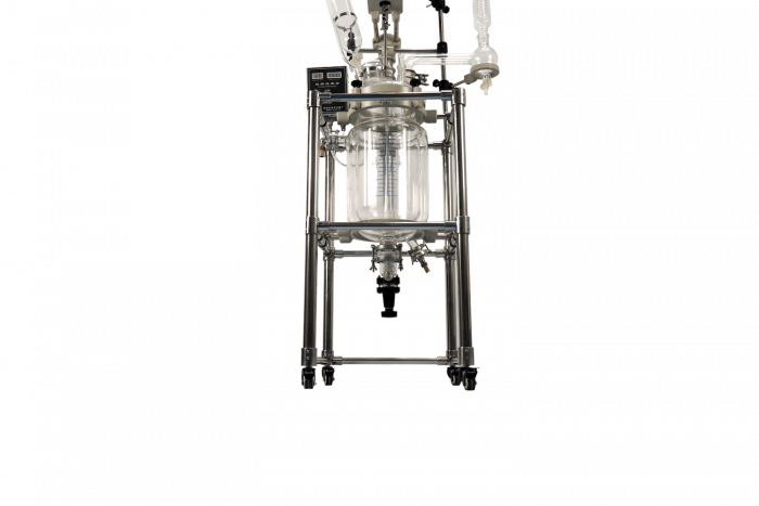 Стеклянный реактор на 100 л, с рубашкой, стекло Boro 3.3