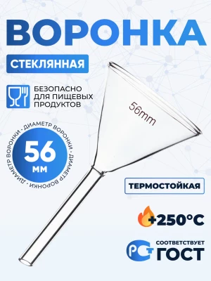 Воронка лабораторная В-56-80 мм ТС