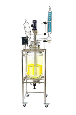 Стеклянный реактор с рубашкой 200 л